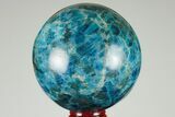 Bright Blue Apatite Sphere - Madagascar #191456-1